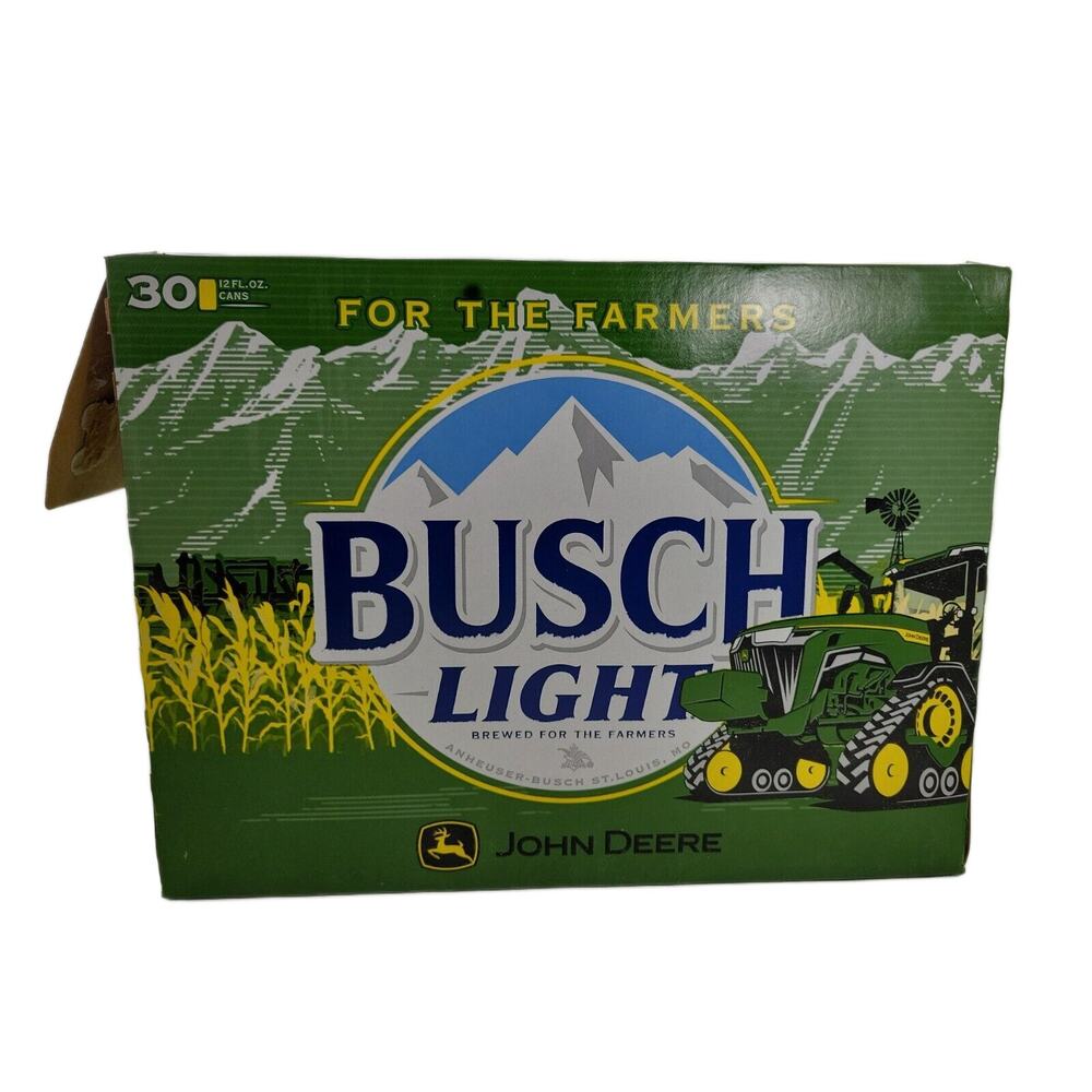 Bush Light Green John Deere Collection 30pk EMPTY Cans and Box